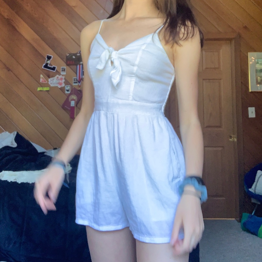 white aerie romper